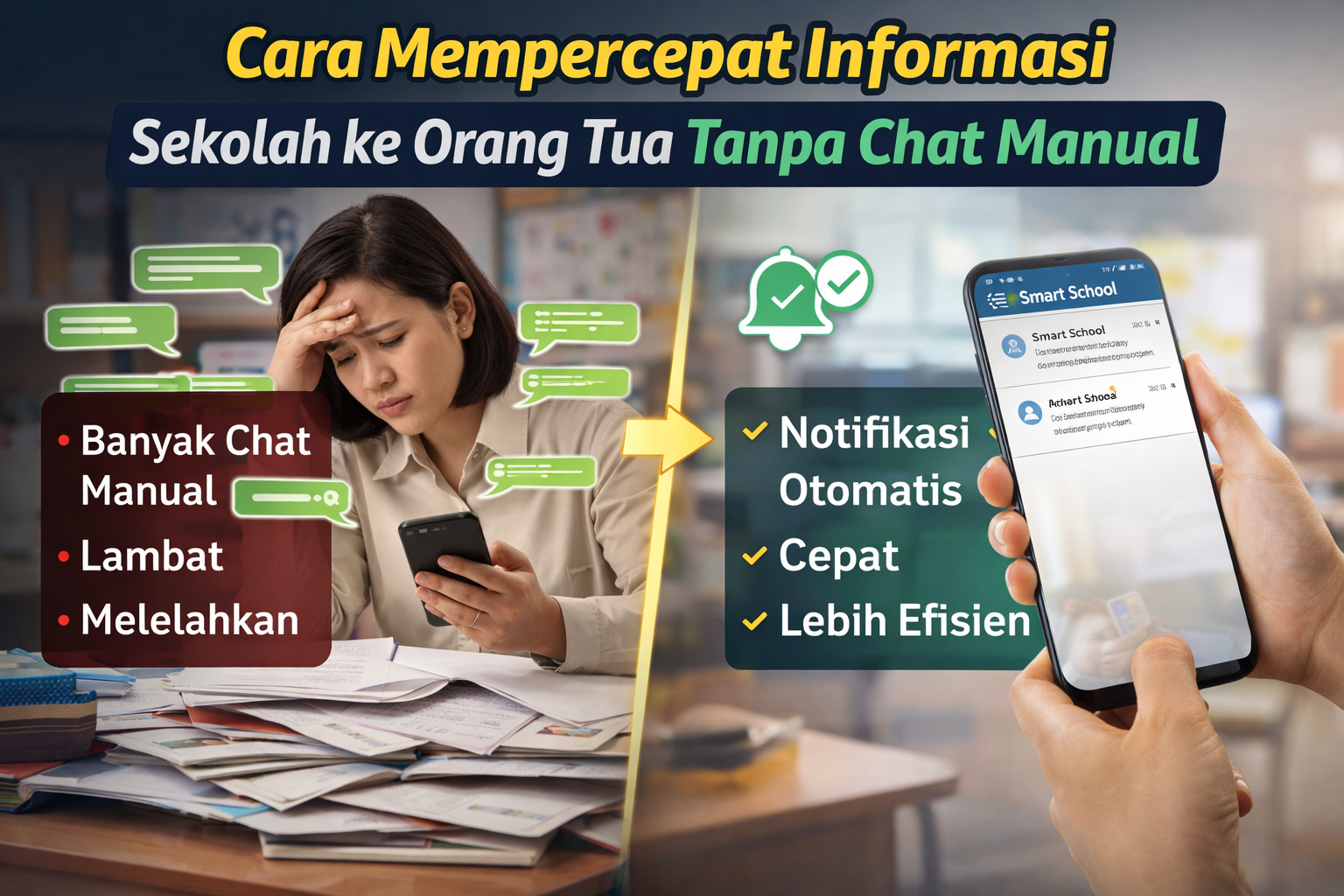 Cara Mempercepat Informasi Sekolah ke Orang Tua Tanpa Chat Manual