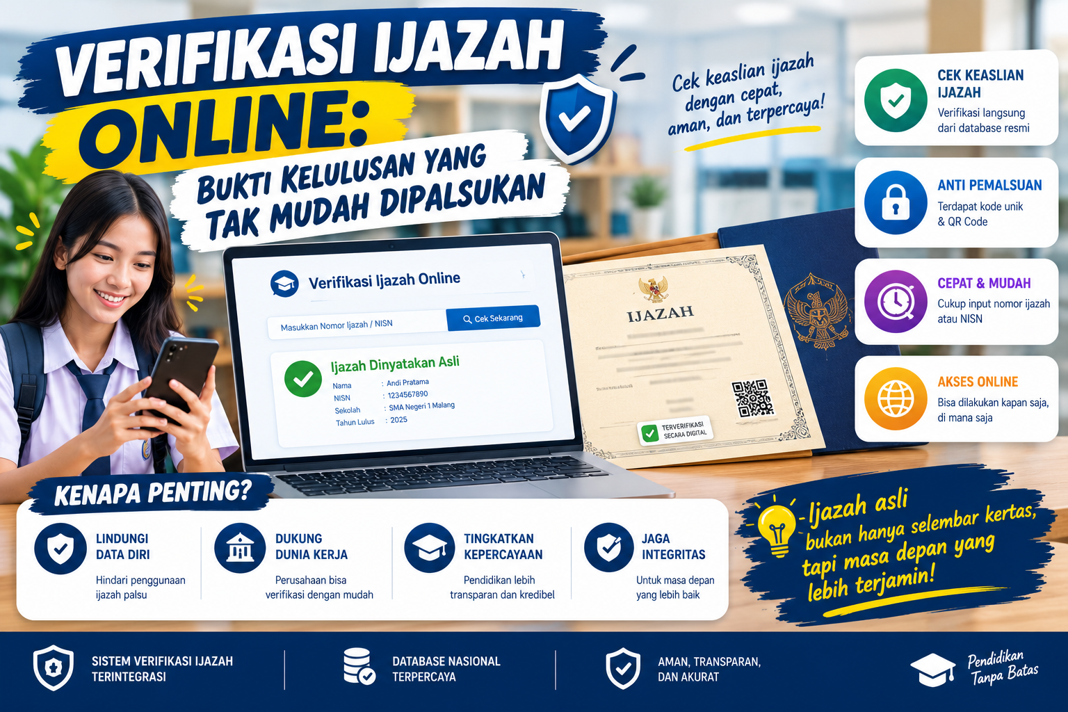 Verifikasi Ijazah Online: Bukti Kelulusan yang Tak Mudah Dipalsukan
