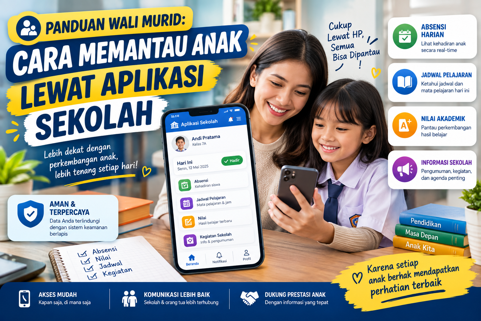 Panduan Wali Murid: Cara Memantau Anak Lewat Aplikasi Sekolah