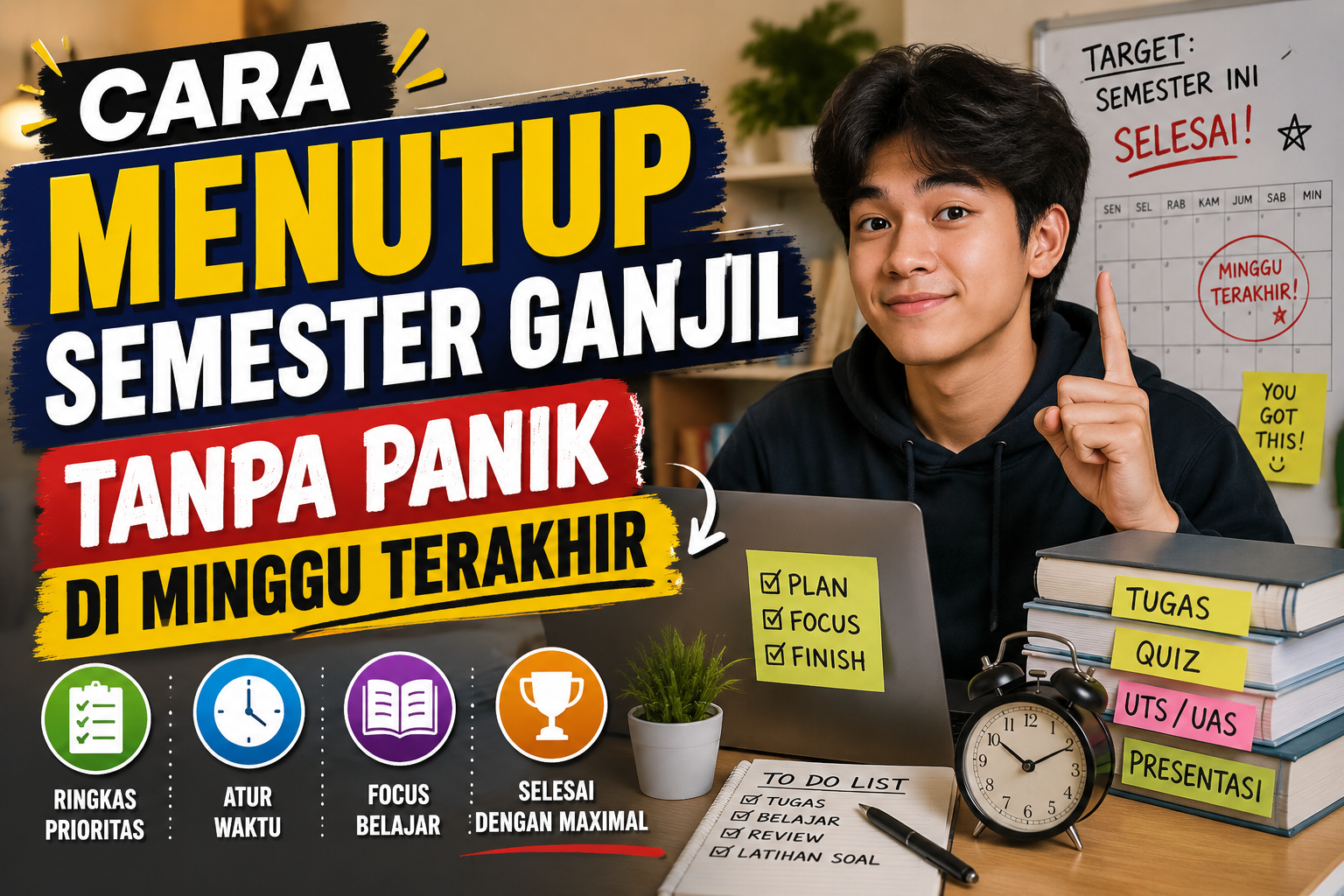 Cara Menutup Semester Ganjil Tanpa Panik di Minggu Terakhir