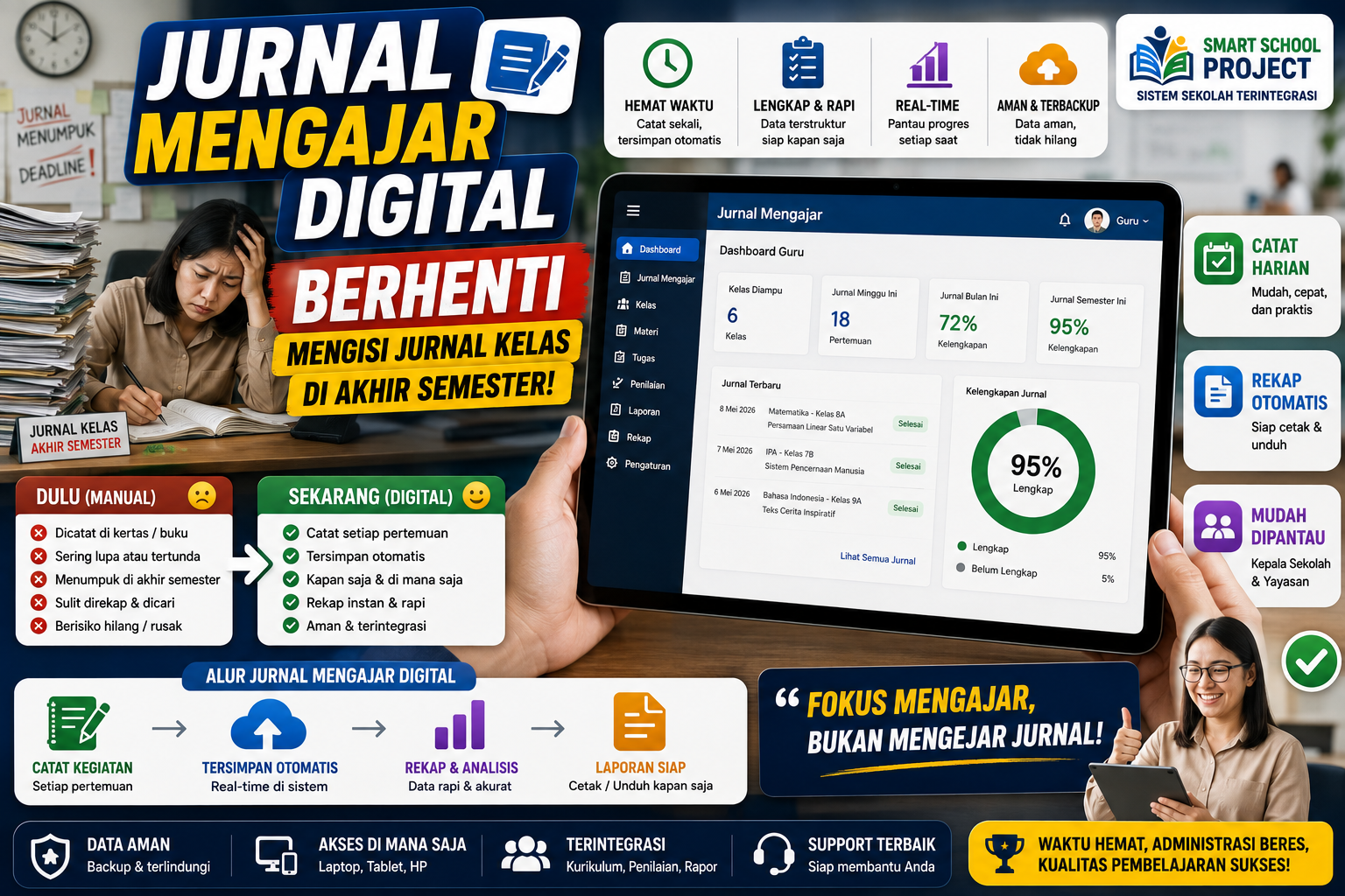 Jurnal Mengajar Digital: Berhenti Mengisi Jurnal Kelas di Akhir Semester