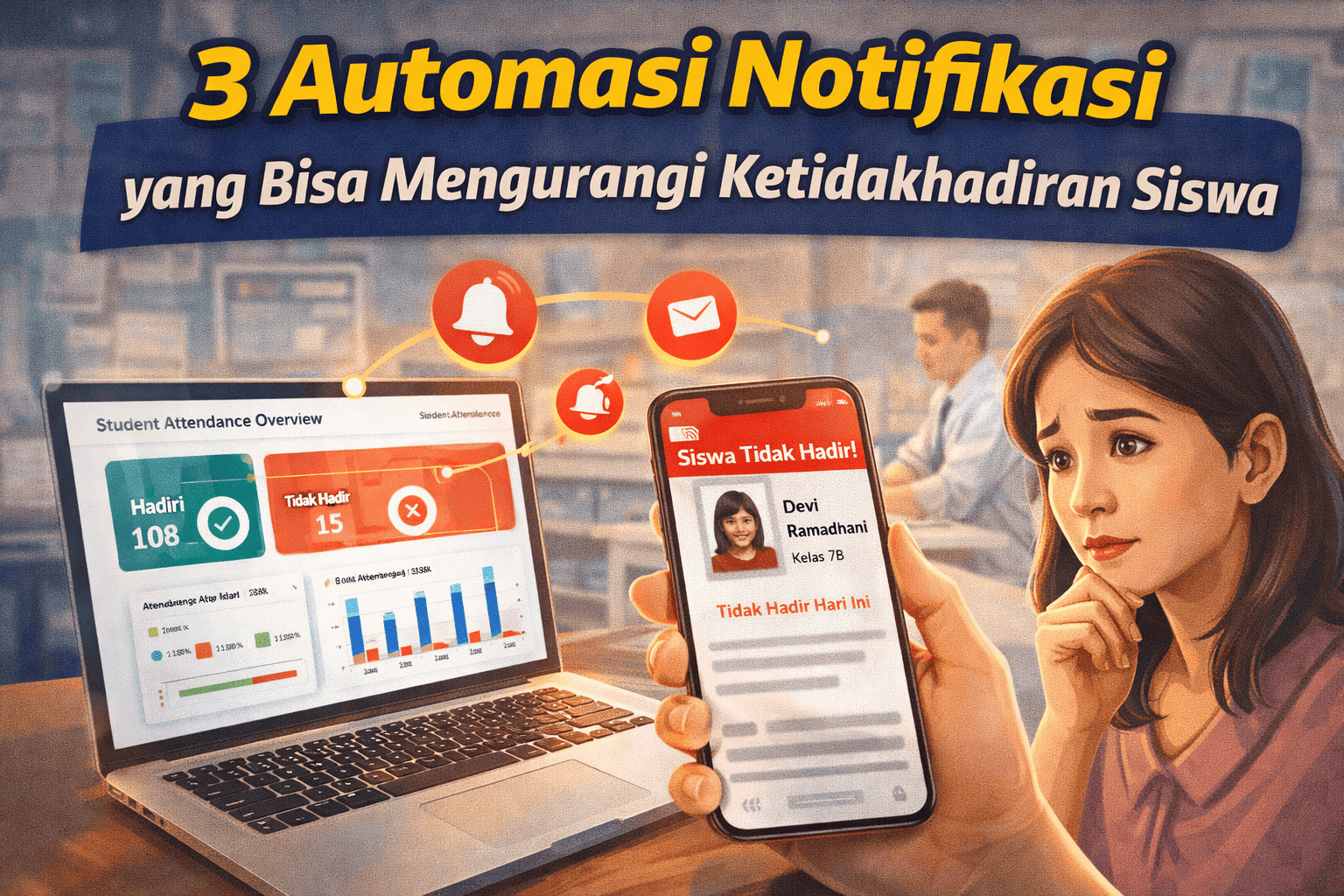 3 Automasi Notifikasi yang Bisa Mengurangi Ketidakhadiran Siswa